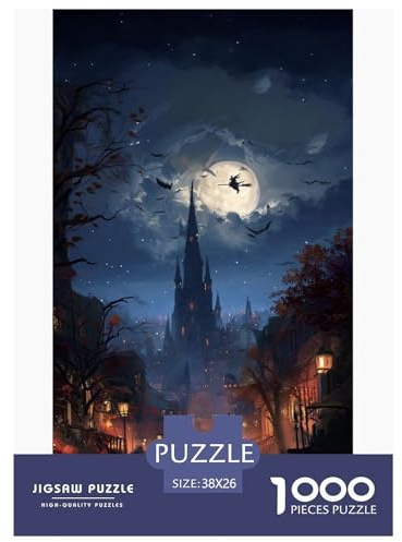 Burg 3D-Papierspielzeug-Puzzle-Spiel 38x26cm/1000pcs, Gruselig – Bildend & Kreativ, Entspannung, Einzigartiges Geschenk