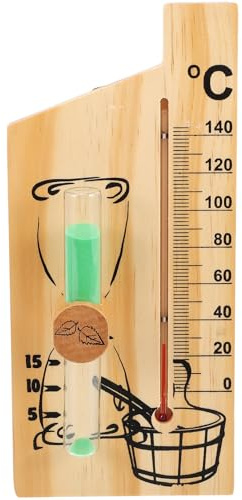 Totority Wiederverwendbare Sanduhr für Sauna, 15 Minuten
