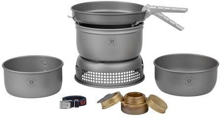 Trangia 25-1 UL HA Ultralight Hardanodized Sturmkocher mit Primus Gasbrenner 3000 Watt - groß