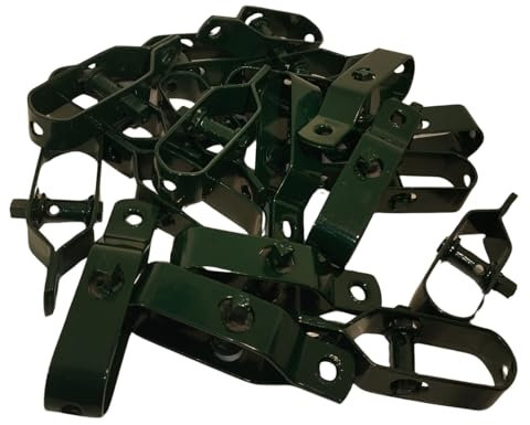 NRV-Outdoorbedarf 50x Drahtspanner, verzinkt, grün kunststoffbeschichtet, Größe 3/100 mm, 85 Gramm (50 Stück, Grün, Grösse 100 mm, 85 Gramm Einzelgewicht)