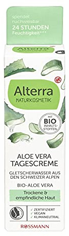 Alterra Tagescreme Bio-Aloe Vera & Gletscherwasser, 50 ml