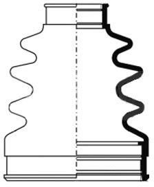 Borg & Beck BCB2838 Cv Joint Boot Kit To Fit Ford Fiesta V Mazda 2