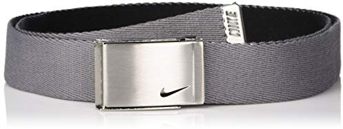 Nike Damen Reversible Single Web Gürtel, Dunkelgrau/Schwarz, Einheitsgröße