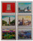 Hamburg Souvenir Kühlschrankmagnete - 6er Set Magnete mit verschiedenen Stadt-Motiven und Metallic Effekt