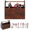 Zerodis Puppenhaus Miniatur Werkzeugkasten 1:12 Puppenhaus Zubehör Miniatur Werkzeugkasten Holz Werkzeugkasten Modell Simulation Ornament Dekor Spielzeug