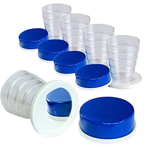 ostprodukte-versand Kimmel 5er Set Klappbecher DDR mit Spiegel - DDR Waren - DDR Traditionsprodukte