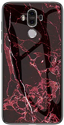 MadBee Funda para Huawei Mate 9 [con Protector de Pantalla],9H Cristal Templado [Mármol] [Resistente a los Arañazos] + Borde de TPU Silicona Suave Fundas Case Cover (Mármol#6)