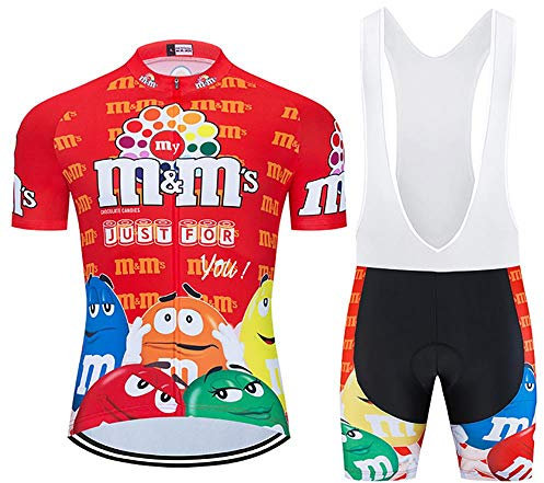 Moxilyn Abbigliamento Ciclismo Uomo Completo Maglia Ciclismo +20D Gel Bib Pantaloncini Mtb Estivo Set Per Bicicletta