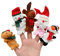 Toyvian Weihnachten Fingerpuppen Santa Deer Schneemann pädagogische Fingerpuppen Puppen Handspielzeug Puppen Spielzeug für Kinder Xmas Party Supplies 5St