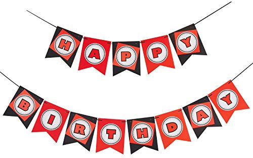 Happium Superhero Roblox Children's Birthday Bunting Party Decoration Garland Party Banner