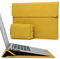 HYZUO 13,3-14 Pollici Custodie per PC Portatile Borsa con Funzione Stand per MacBook Pro 14 M4/M3/M2/M1 2025-2021, MacBook Pro/Air 13,3, 13,5-13,8 Surface Laptop, HP Spectre X360 13/14, Giallo Oliva