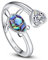 Damen Ring Schildkröte 925 Sterling Silber Einstellbar Schildkröte für Frauen Geburtstag Jubiläum Versprechen Schmuck
