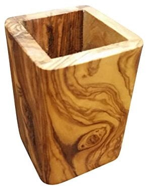 D.O.M. Utensilienbecher KLEIN aus Olivenholz 12 cm