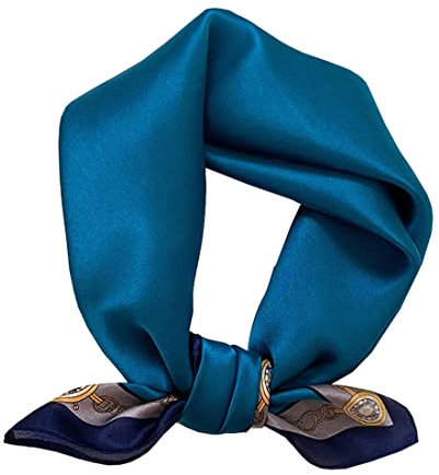 Ecroon Sciarpa di 100% Seta da Donna Foulards in raso di seta Quadrato Seta Sciarpe Quadrato in Seta Donna Foulard Satinato Fazzoletto
