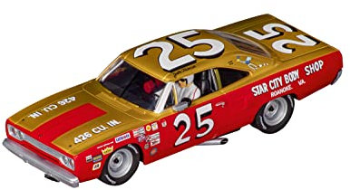 Carrera DIGITAL 132 Plymouth Roadrunner No.25 Auto für Autorennbahn Set für Erwachsene & Kinder ab 8 Jahren I Rennstrecken und lizenzierte Slotcars für drinnen I bis zu 6 Spieler