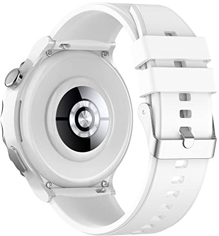 BoLuo 20mm Cinturini per Orologi per Huawei Watch GT3 Pro 43mm /Huawei Watch GT3 42mm /Watch GT2 42mm,Cintura Silicone Bracelet Cinturino Strap per Coros Pace 2 /Coros Apex 42mm /Ticwatch E3 (bianca)