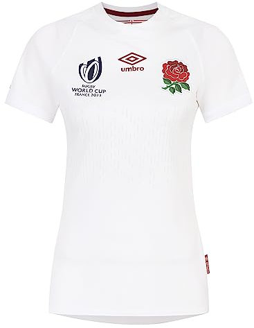 Umbro Womens England Rugby Home Shirt RWC 2023 White S