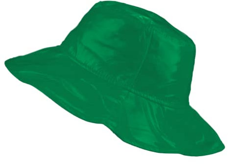 Toutacoo, Regenhut, Schlapphut, Breitkrempiger Hut, Damen, Vinyl (12-Grün)