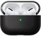 NOMAD Modern Leather Case für Airpods Pro | Robuste Schutzhülle aus Polycarbonat und Echtleder | Gummierte TPE-Bumper | Airpods Pro 2 | Black