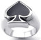 Ace of Spades Ring für Männer, Black Ace Spades Poker Ring, Ace Spielkartenring, Poker Gambling Cocktail Party Ring, Retro Punk Rock Biker Ring, Glücksspiel Casino Schmuckgeschenk für Männer (19.8)