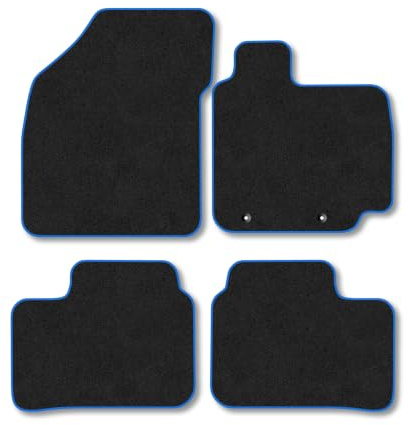 Suzuki Ignis (2016-2021) Carpet Car Mats | Blue Edge Trim Tailored Fit Floor Mats Full Coverage Protection Accessories Easy Clean Anti Slip Made in the UK