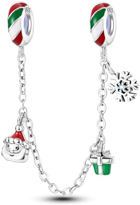 MULA 925 Sterling Silber Sicherheitskette für Charms Armbänder Dangle Anhänger Perlen Cute Cat Schmuck Charm für Frauen