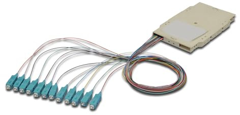 EFB-Elektronik Bestückte Spleißkassette mit farbigen abgesetzten Pigtails SC OM3 (53100,208) Marke