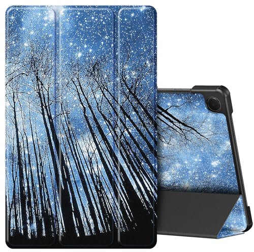 EasyAcc Hülle für Samsung Galaxy Tab A9+/ A9 Plus 11 Zoll 2023 SM-X210/ X215/ X216, Schutzhülle Ultradünne PU Leder mit Standfunktion und Auto Wachen/Schlafen Hülle Case, Sternenbaum