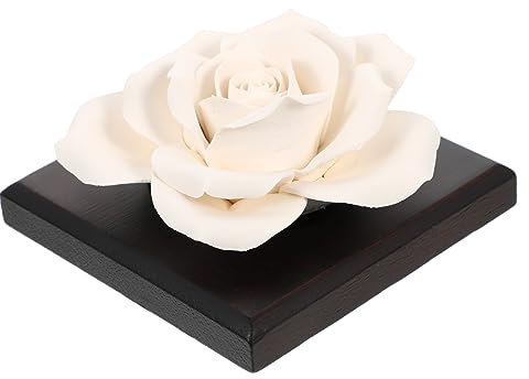 OATIPHO Kompakter Duftdiffuser Aus Keramik Für Autos Tragbares Aromagerät Mit Rosen-duftstein Für Büro Zuhause Yoga Und Stilvolles Design Einfache Handhabung Subtile Aromaabgabe