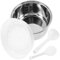 COLLBATH Rice Cooker Inner Pot 3L Non-Stick Stainless Steel Electric Cooker Pot Liner Container Replacement Accessory for Cooking Rice Soup Steaming Vegetables