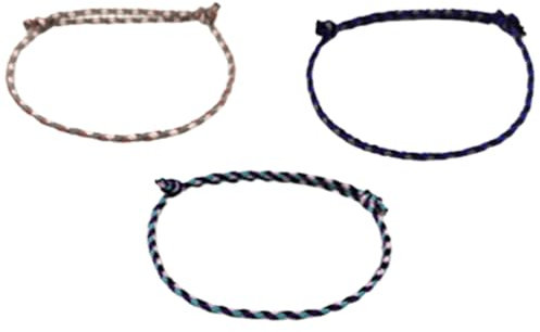 TNSRAY Pulsera de algodón trenzado, 3 Piezas Trenzadas Pulsera para Mujeres Niña Hombres Hechas a Mano Trenzado Pulsera Cuerda Pulseras de La Amistad Pulseras de Hilos de Colores Ajustable
