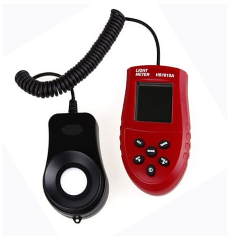Light Meter, Handheld Digital Illuminance Light Meter with LCD Display, Photometer Light Intensity Sense Tester for Garden, Plants LED Growing, Photography (HS1010A)
