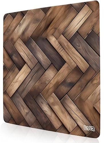 Tilt Grand Tapis de Souris Gamer XXL 50x50 cm | Tapis de Bureau Gaming Anti-Dérapant | Mouse Pad Imperméable pour PC et Accessoires Gaming | Tapis de Clavier (Oak Floor)