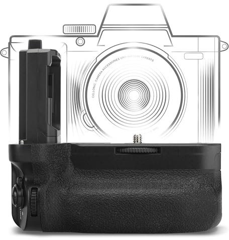 CELLONIC VG-C4EM Battery Grip Compatible with Sony A7 IV, A7R IV, A7R V, A9 II, A1 - Camera Vertical Grip for NP-FZ100 Batteries - Multifunction Portrait Handle Backup Battery Holder
