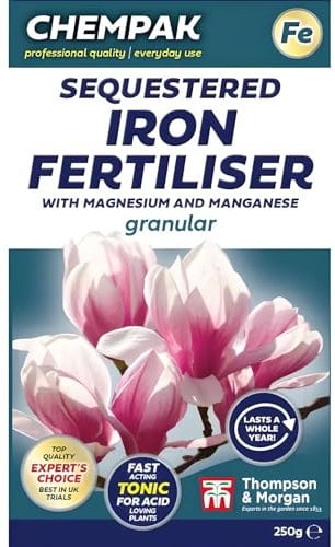 AMK® Chempak Sequestered Iron 250g Garden Feed Food Fertiliser Nutrients Nutrition For Acid Loving Plants Gardening