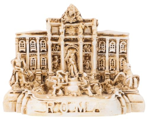 QUMIIRITY Miniatura Trevi Fontana Chiesa Modello In Resina Souvenir Italiano Per La Casa O L'Ufficio Figura Decorativa Per I Collezionisti Elegante Decorazione Da Tavolo