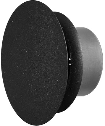 EUROPLAST Wall Metal Diffuser - 100mm Anthracite Supply Exhaust Air Valve - 4 inch Ceiling Adjustable Vent - Extractor Fan Vent Cover - Round Ventilation Grille for Bathroom Kitchen Garage