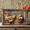 Cartel retro de chapa para gallinero, huevos frescos, accesorios divertidos con refranes, cartel de metal vintage para gallinero, jardín, accesorios y decoración de pared para la cocina