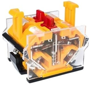 22mm Self-reset Double-position Double-head Button Switch Red-green Band Lamp LA38-11D/RG Flat-end Switch 22mm(2NC,24V)