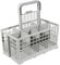 SPARES2GO Cutlery Basket Caddy Cage for Kenwood Dishwasher (Removable Handle, 240mm)
