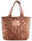 SEIDENFELT MANUFAKTUR Hetta Shopper Leo Print Rose