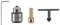 4PCS 0 3-4mm Bohrmaschine Motor Umwandlung Bohrfutter Schlüssel 3 17mm JT0 Kegel Bohrfutter Pleuel