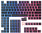 NYFTER - PBT Double-Shot Pudding Keycaps Tastenset für mechanische Tastaturen - deutsches ISO-Layout, kompatibel mit 60%/75% Tastaturen (Black, Full Layout)