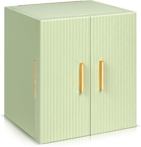 Dajasan Groß Schmuckaufbewahrung, Schmuckkästchen, Schmuckkasten Damen, 3 Schubladen, Schmuck Geschenk Box für Weihnachten, Geburtstag, Neujahr (Grün)