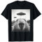 Alien UFO Capybara Selfie Funny Capybara mit UFO T-Shirt T-Shirt