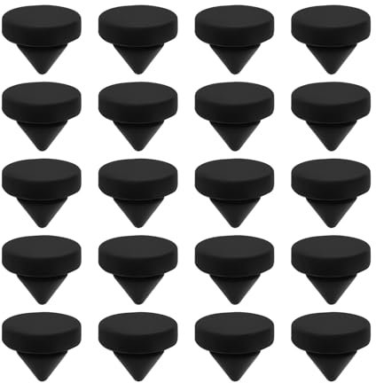 OTOTEC 20pcs Pieds en Caoutchouc à Enfoncer Diamètre Extérieur 13mm Diamètre Intérieur 6,2mm épaisseur Du Pied 2,7mm Convient pour Un Trou de 1/4 Pouce pour Appareils électroménagers Et Meubles