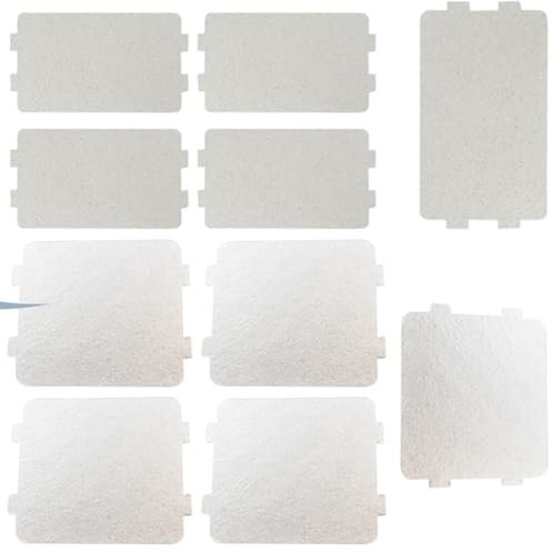 XPEX 10 PCS placa de mica para microondas,placa mica microondas universal,placa mica,para hogar cocina oficina comedor (115 * 165mm+118 * 10mm)