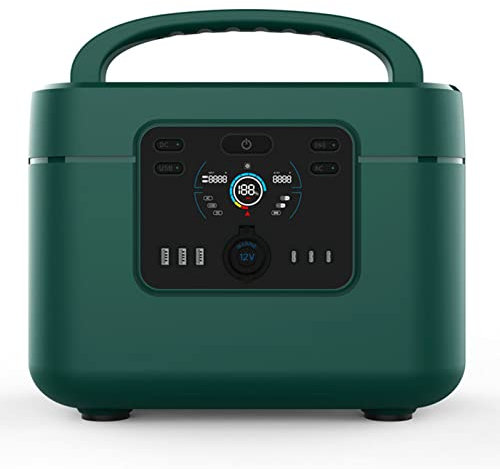 Portable Power Station - Lithium Backup Battery Solar Generator with AC/DC Outlets, USB Rechargeable for RV Camping and Emergency Use