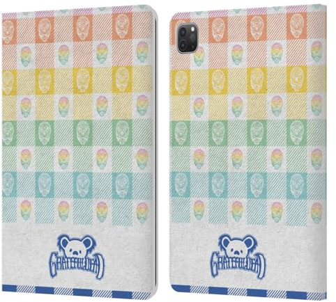 Head Case Designs sous Licence Officielle Grateful Dead Motif Coloré Graphiques Étui Portefeuille en Cuir Compatible avec Apple iPad Pro 11 2020/2021 / 2022