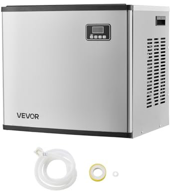 VEVOR kommerzielle Eismaschine – Kopf, 249,5 kg/Tag Eisbereiter mit Selbstreinigung, zeitgesteuerter Eisherstellung, einstellbarer Dicke, für Restaurants Bars Cafés und Hotels – nur Kopf
